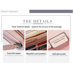 Gdeal Forever Young Ladies Zipper Bag Large-capacity Chain Bag Fashion Europe United States Long Wallet (LGF570-1W)