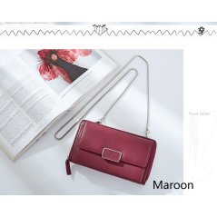 Gdeal Forever Young Ladies Zipper Bag Large-capacity Chain Bag Fashion Europe United States Long Wallet (LGF570-1W)