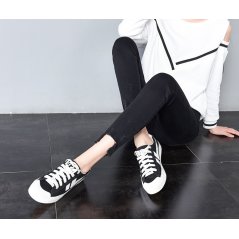 Fashion Hong Kong Students Jeans Tight Women Pants 0837 - 3 Sizes (Black)