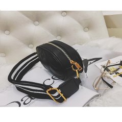 Gdeal Oval Korean Fashion Shoulder Bag Multi-purpose Chest Pocket Spiraea Love Ribbon Sling Bag (RYL-225)