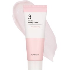 numbuzin No.3 Velvet Beauty Cream, 2.02oz / 60ml | Flawless MakeUp Boosting, Even out skin texture, Silky smooth Finish