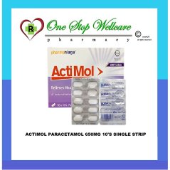Actimol Paracetamol 650mg (Exp:12/2024)