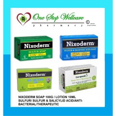 Nixoderm Sulfur Soap/Sulfur & Salicylic Acid/Therapeutic/Lotion/Sulfur