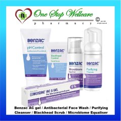 Benzac Face Wash / Cleanser / Blackhead Scrub / Microblome Equaliser