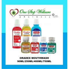 Oradex Mouthwash Antibacterial / Dual Action / Everyday Antiseptic