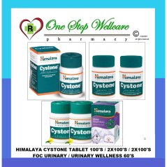 Himalaya Cystone Tablet 100's / 2x100's Foc Urinary / Urinary Wellness