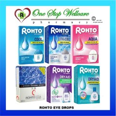 Rohto Eye Drops (Aqua/Cool/Extra Cool/Dry Aid) 13ml/C Cube Drops 8ml
