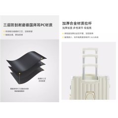 Portable Travel Multi-Functional Aluminum Luggage Suitcase 20 Inch