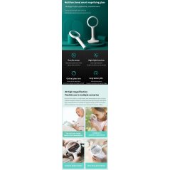 [IX] BEHEART Smart Handheld Magnifying Glass Night LED Luminous
