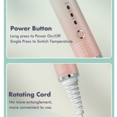 LCD Display Auto Rotate Hair Curler Ceramic Curling Iron Long-lasting