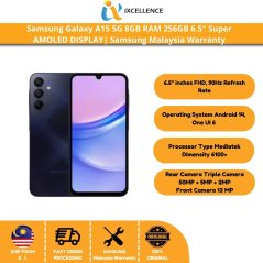 Samsung Galaxy A15 5G 8GB RAM 256GB 6.5" Super Amoled Display