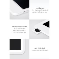 Xiaomi LCD Writing Tablet Pad 13.5 inch with Electronic Pen (White)