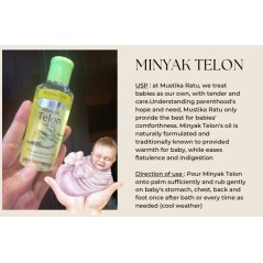 Mustika Ratu Minyak Telon (Baby Warming Oil) - 60ml x 3 Bottle
