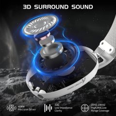 Attack Shark L80 Wireless Gaming Headset (White)