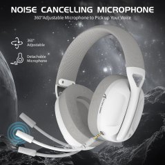 Attack Shark L80 Wireless Gaming Headset (White)