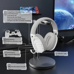 Attack Shark L80 Wireless Gaming Headset (White)