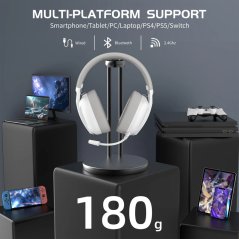 Attack Shark L80 Wireless Gaming Headset (White)