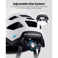 Outdoor Master ERT RhinoRider Bike Helmet White/Black (C-1020824)