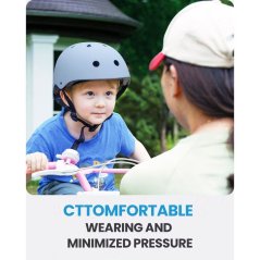 Outdoor Master Oryx Skateboard Helmet Kids/Junior Light Blue C-1050824