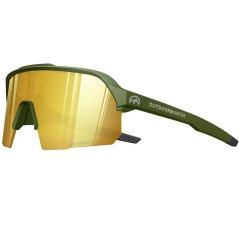 Outdoor Master Hawk Sport Sunglasses Green Frame/Brown Polarized Lens