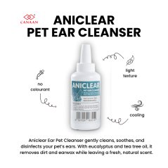 Canaan Aniclear Pet Ear Cleanser for Cats, Dogs and Small Animals 30ml