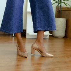 Madreshoes Lily Scallop Block Heel - 7 Sizes (6 Colors)