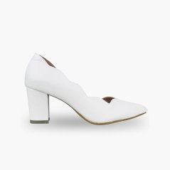 Madreshoes Lily Scallop Block Heel - 7 Sizes (6 Colors)