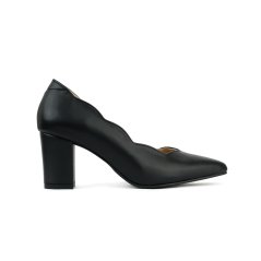 Madreshoes Lily Scallop Block Heel - 7 Sizes (6 Colors)