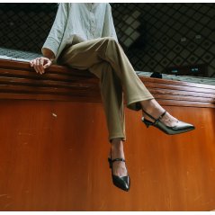 Madreshoes Sera Slingback Mary Jane Heel - 7 Sizes (3 Colors)