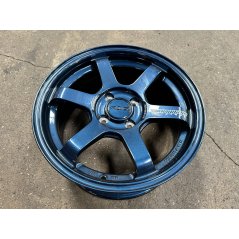New 15X7 ET35 AOW 11 Flow Formed TE37 Rim (4 Wheel) Gloss Blue 4X100