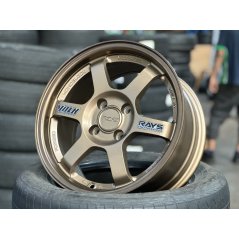 New 15X7 ET35 AOW Flow Formed TE37 Rim (4 Wheel) Matt Bronze 4X100