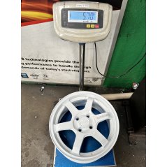 New 15X7 ET35 AOW 11 Flow Formed TE37 Rim (4 Wheel) Gloss White 4X100
