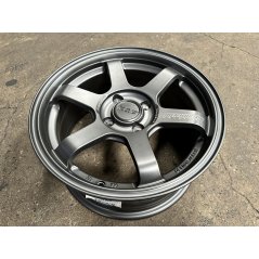 New 15X7 ET35 AOW Flow Formed TE37CR Rim (4 wheel) Matt Gunmetal 4X100