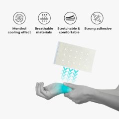 Neobun Menthol Medicated Plaster for Relieving Muscle Aches - 10's