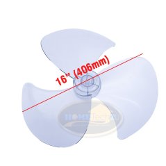 Hometech2u Fan Blade 16" Inch Replacement For Panasonic KDK Pensonic Khind (White)