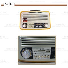Hometech2u Vintage Retro Antique FM Radio MP3 Player (Photo color), eRomman Marketplace
