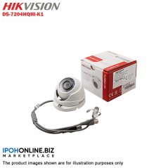Ipohonline Hikvision Turbo HD 4 Channel CCTV DVR DS-7204HQHI-K1 + Hikvision 1MP 720P Bullet Camera DS-2CE16C0T-IRP & Dome Camera DS-2CE56C0T-IRP + 1TB Seagate Skyhawk CCTV HDD, eRomman Marketplace