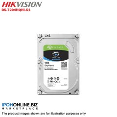 Ipohonline Hikvision Turbo HD 4 Channel CCTV DVR DS-7204HQHI-K1 + Hikvision 1MP 720P Bullet Camera DS-2CE16C0T-IRP & Dome Camera DS-2CE56C0T-IRP + 1TB Seagate Skyhawk CCTV HDD, eRomman Marketplace