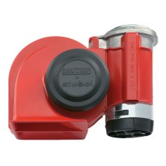 Trombe Rouge 24V Nautilus Compact Twin Air Stebel Horn - Italy (Red)
