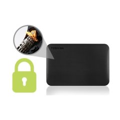 Toshiba DTP210 1TB Canvio USB 3.0 Portable Hard Drive (Black - White)