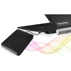Toshiba DTP210 1TB Canvio USB 3.0 Portable Hard Drive (Black - White)