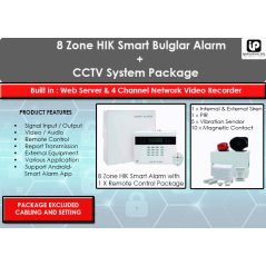 Ipohonline 8 Zone HIK Bulglar Smart Alarm + CCTV System Package