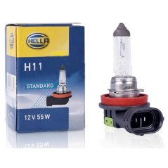 Hella H11 Standard PGJ19-2 12V 55W 8GH 178 555-111 Halogen Bulb