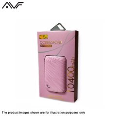 AVF Cobbiestone Portable Power Bank with 10400 mAH (Pink)