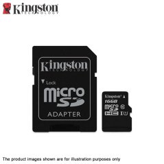 Kingston SDC10G2/16GBFR 16GB Class 10 microSD 80MB/s R Flash Memory Card, eRomman Marketplace