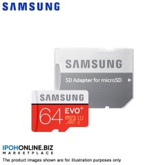 Samsung EVO Plus 64GB Class 10 Micro SDXC UHS-I Card 80MB/s R 20MB/s W