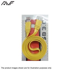 AVF S-Smartphone 3 Micro USB 3.0 5Gbps Super Speed Sync & Charge Cable (Yellow), eRomman Marketplace
