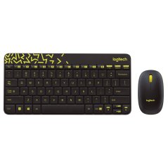 Logitech MK240 Nano Wireless Keyboard + Mouse Combo (Black - White)