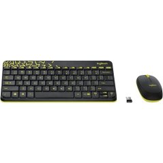 Logitech MK240 Nano Wireless Keyboard + Mouse Combo (Black - White)
