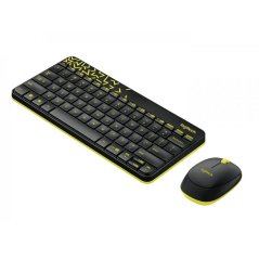 Logitech MK240 Nano Wireless Keyboard + Mouse Combo (Black - White)